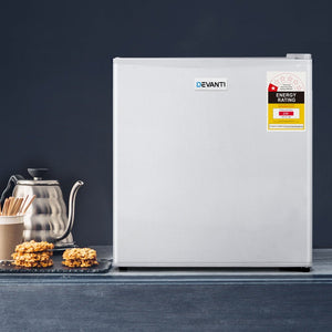 Devanti 48L Portable Mini Bar Fridge - White - The Hippie House