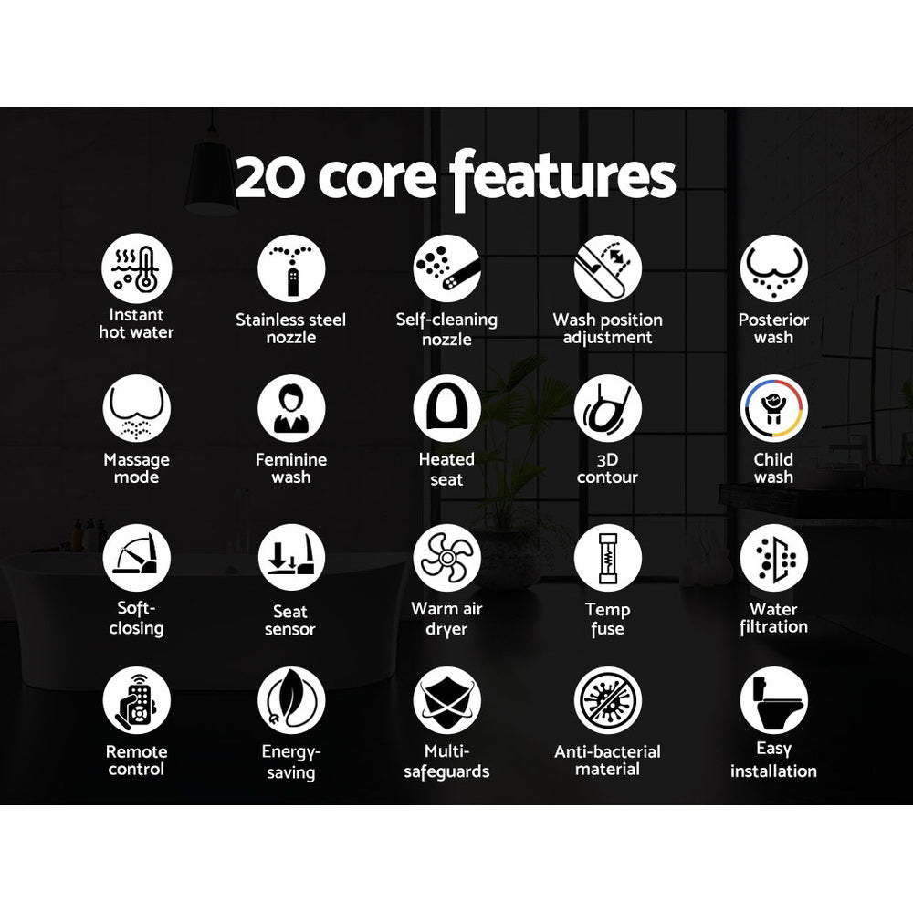 Cefito Bidet Electric Toilet Seat Cover - Smart Spray with Remote