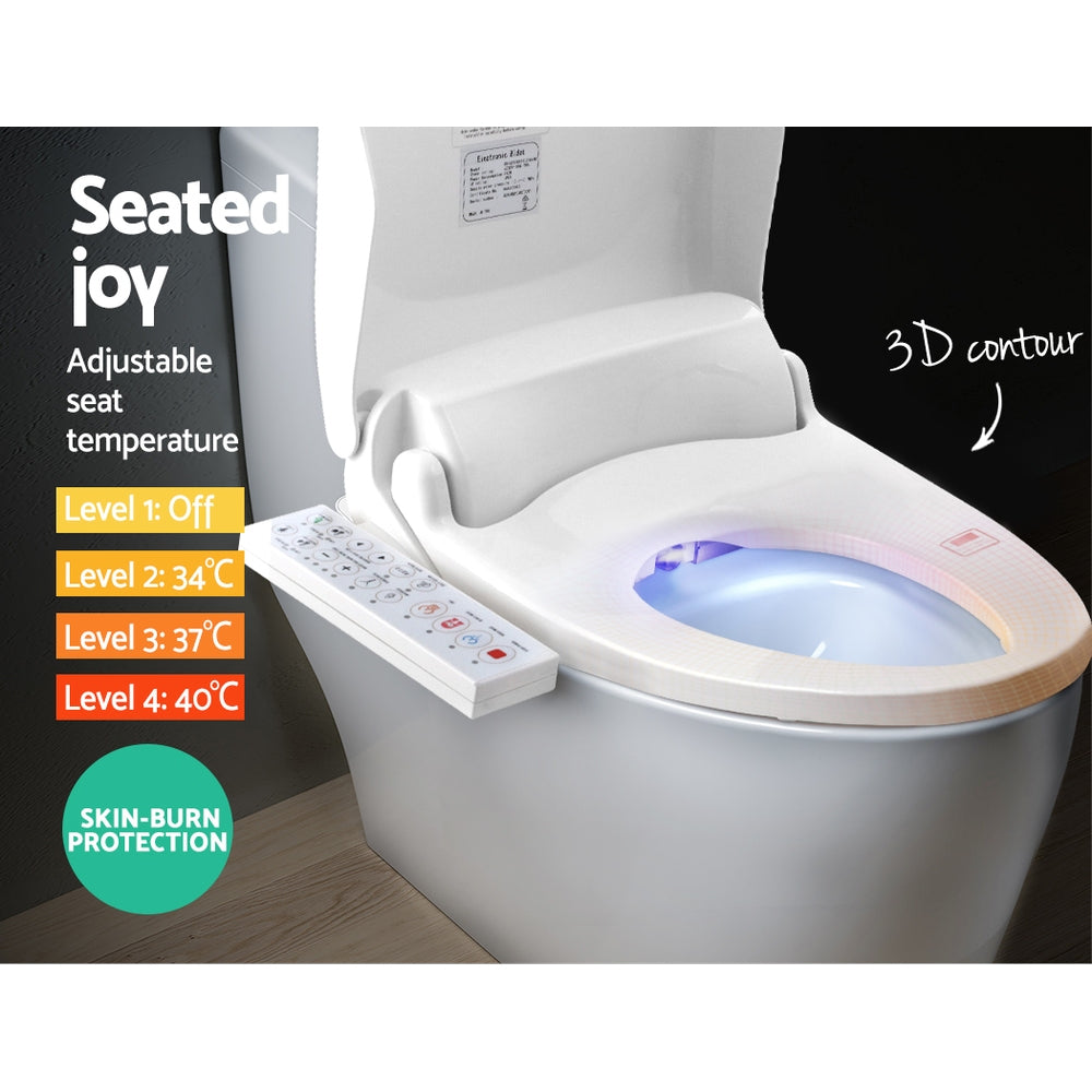Cefito Bidet Electric Toilet Seat Cover - Smart Wash with Night Light