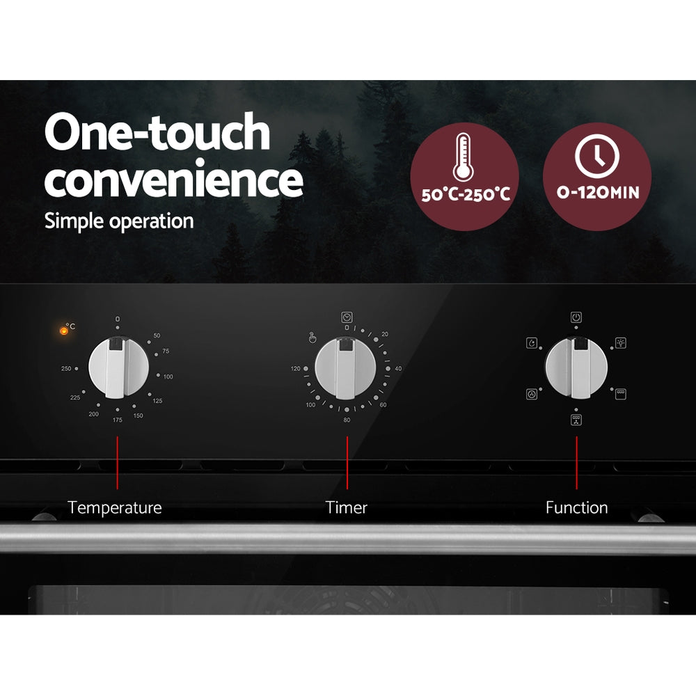 Electric Built In Wall Oven 60cm Convection Grill Ovens | Stainless Steel