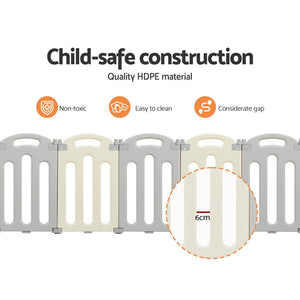 Baby Foldable Playpen | 16 Panels | Safety Play Activity Centre