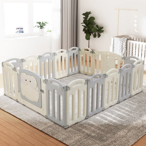 Baby Foldable Playpen | 16 Panels | Safety Play Activity Centre