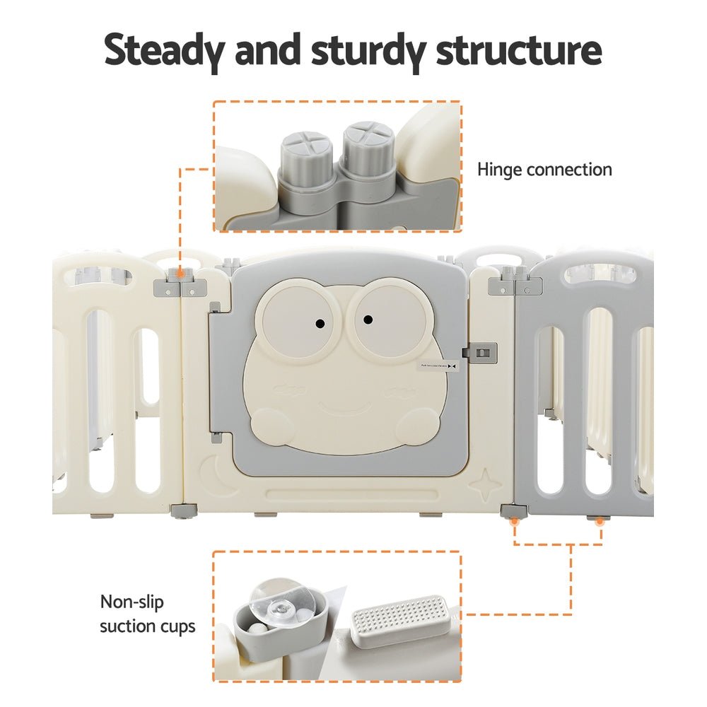 Baby Foldable Playpen | 20 Panels | Safety Play Activity Centre