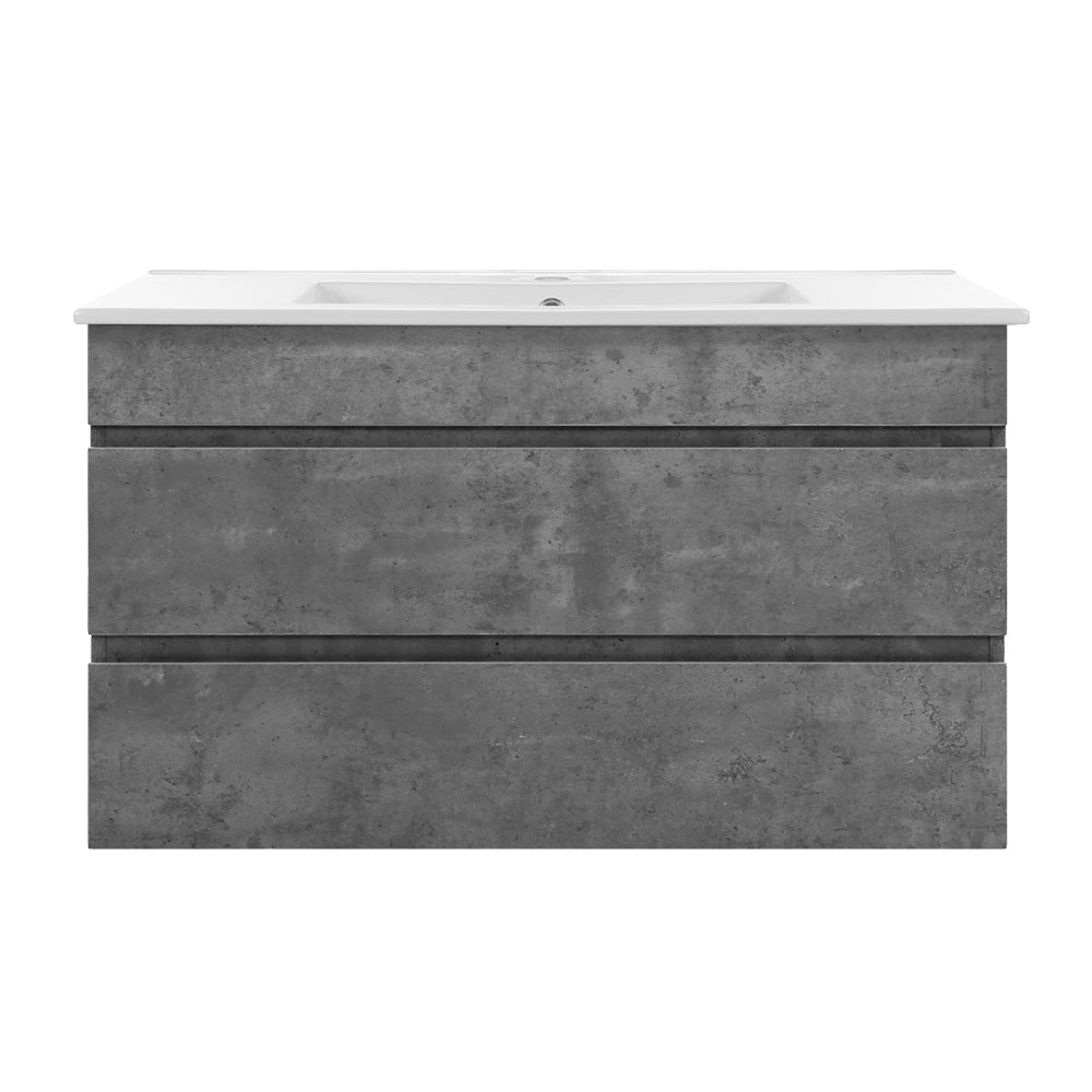 Cefito 900mm Bathroom Vanity Cabinet - Wall Mounted Cement | Basin Unit