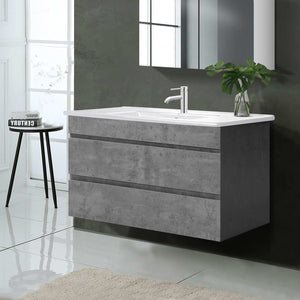 Cefito 900mm Bathroom Vanity Cabinet - Wall Mounted Cement | Basin Unit