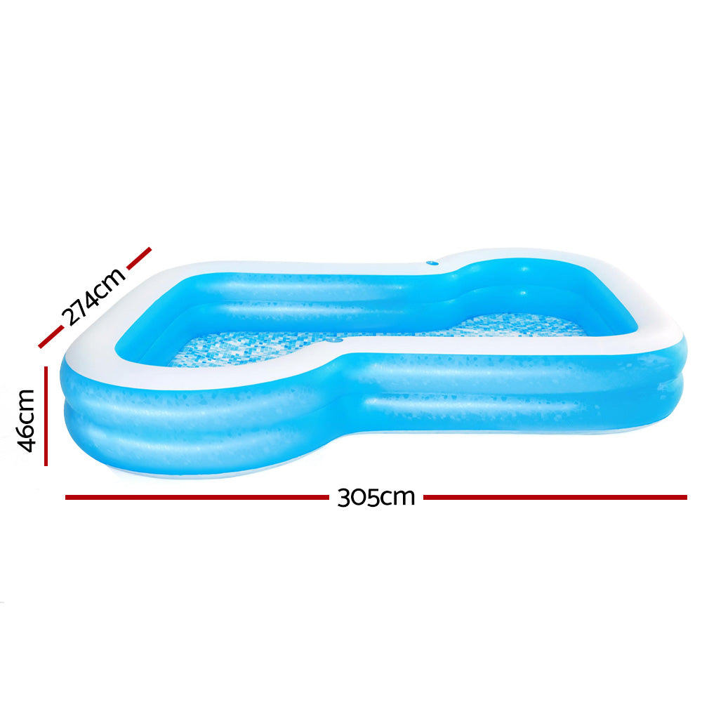 Bestway Rectangular Above Ground Inflatable Pool | Family 3M Pools ...