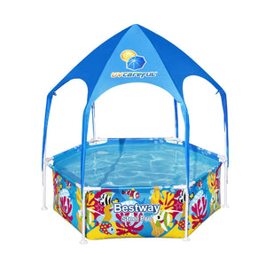 Bestway Above Ground Swimming Pool | Kids' Steel Pro™ Mist Shade Pools