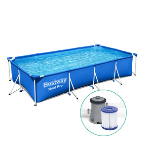 Bestway 4M Above Ground Swimming Pool | Steel Frame Filter Pump