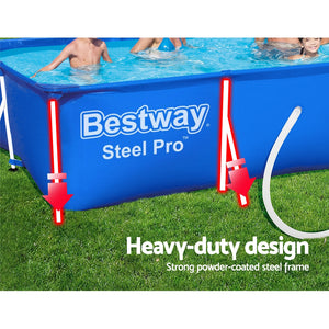 Bestway 4M Above Ground Swimming Pool | Steel Frame Filter Pump