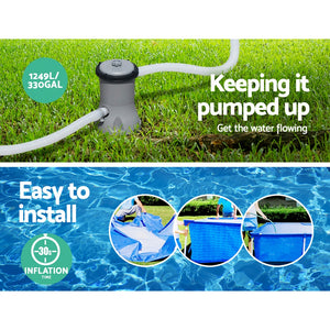 Bestway 4M Above Ground Swimming Pool | Steel Frame Filter Pump