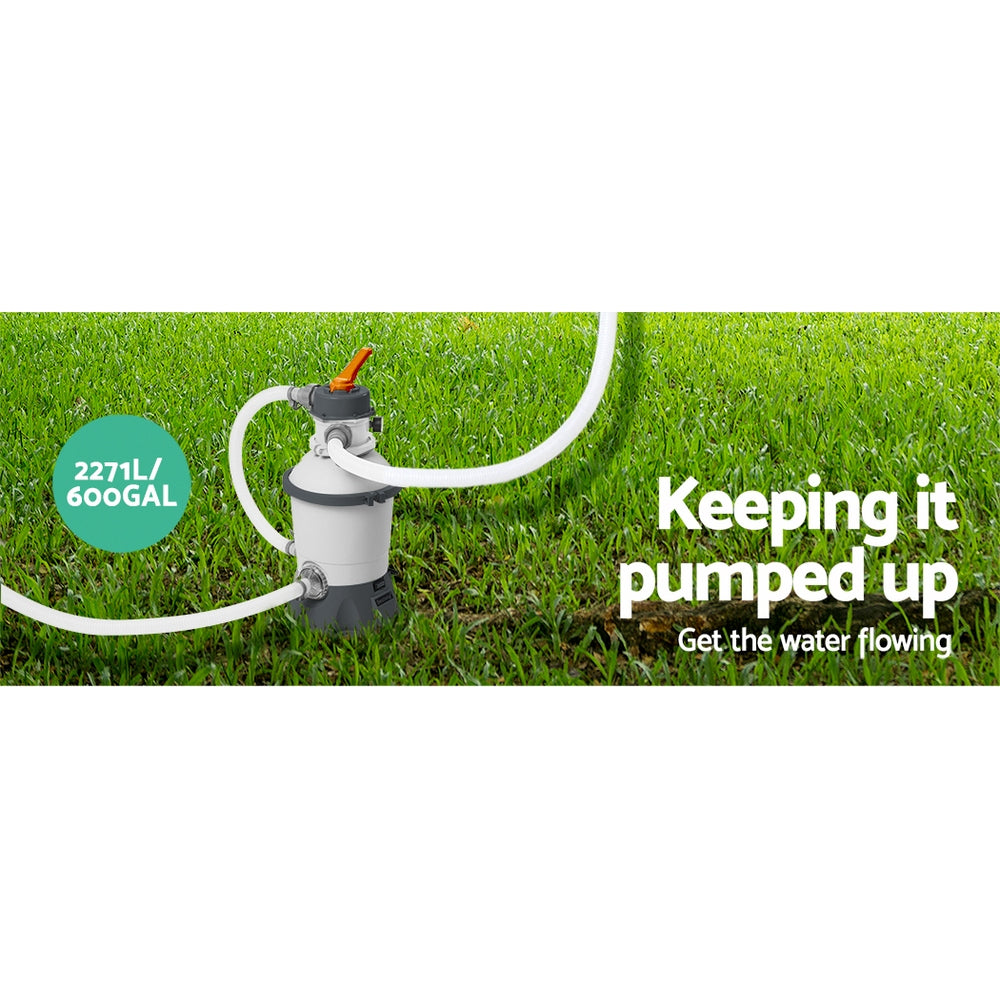 Bestway Above Ground Pools | Sand Filter, Frame Ladder, Pump Bundle | 4.1M