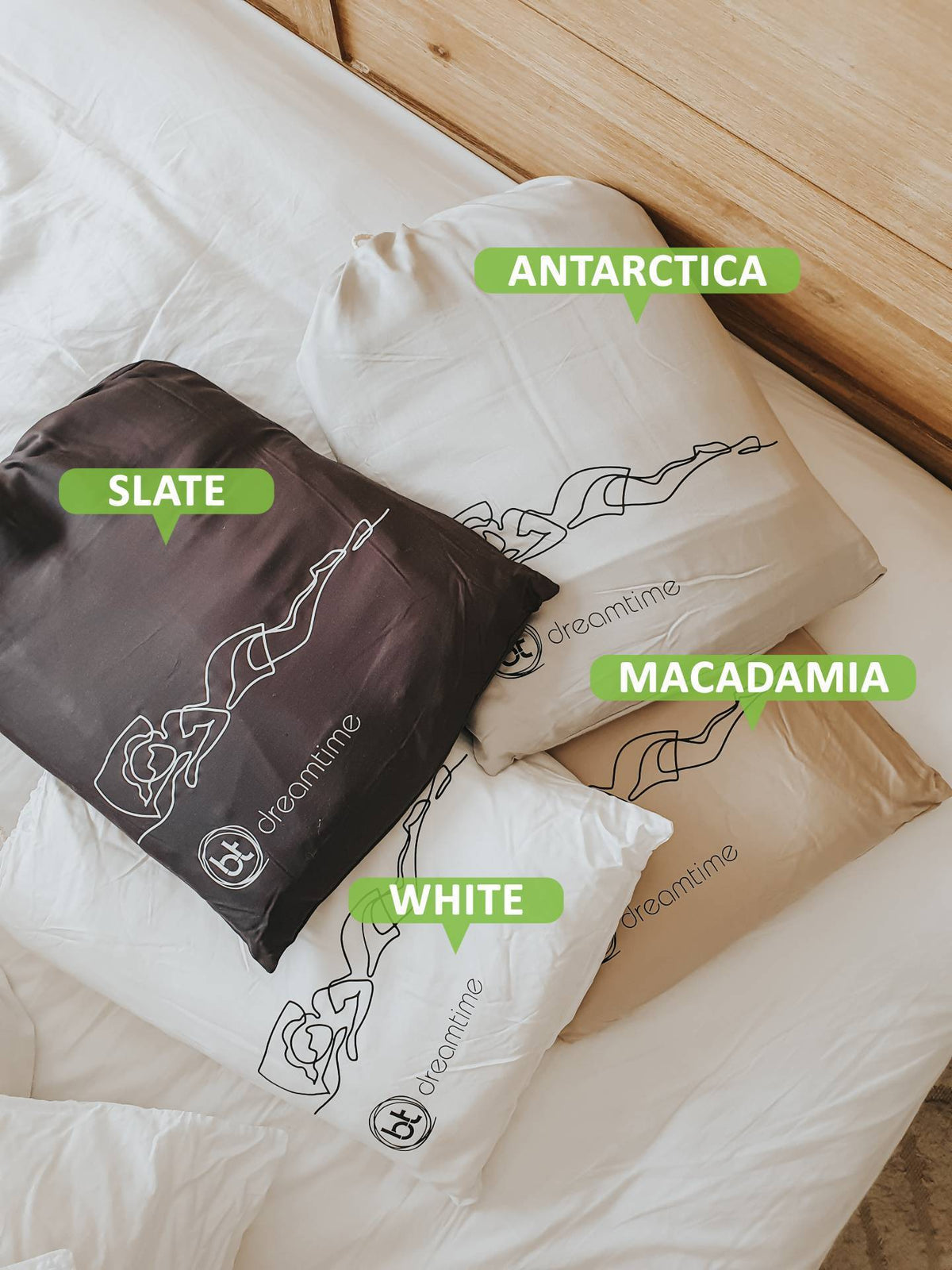 Slate Bamboo Fitted Bed Sheet - Queen