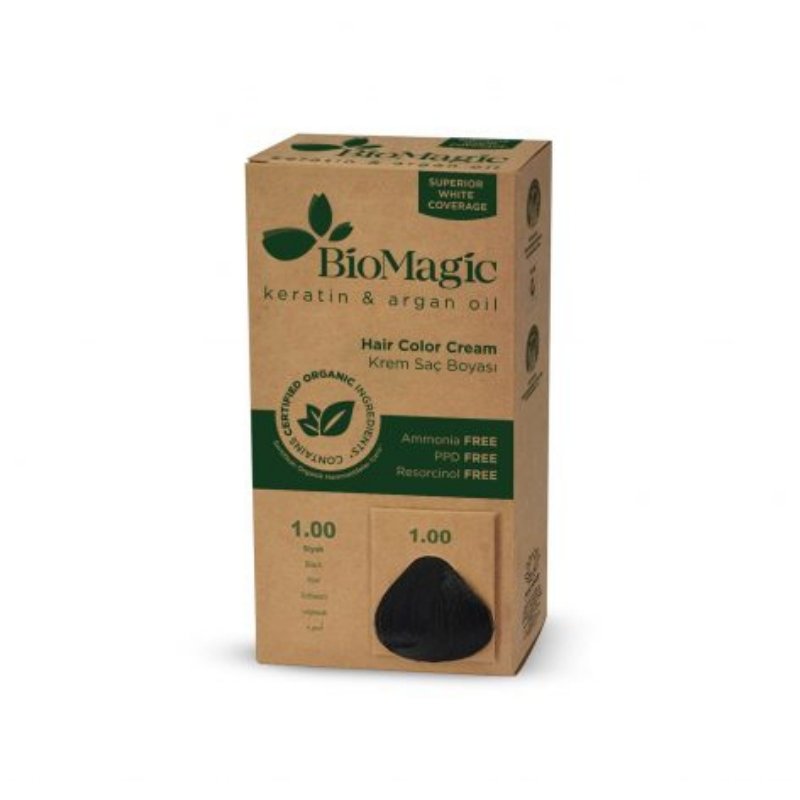 BioMagic Hair Colour Cream - Black