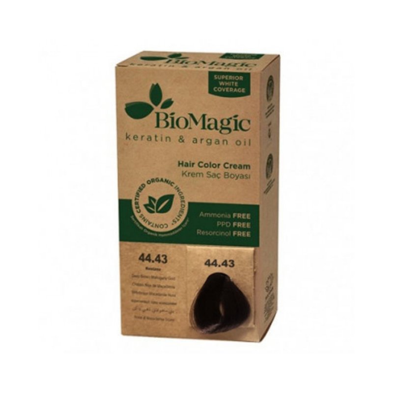 BioMagic Hair Colour Cream - Deep Brown Mahogany Gold