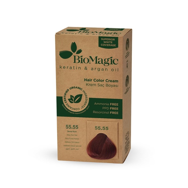 BioMagic Hair Colour Cream - Deep Dark Red