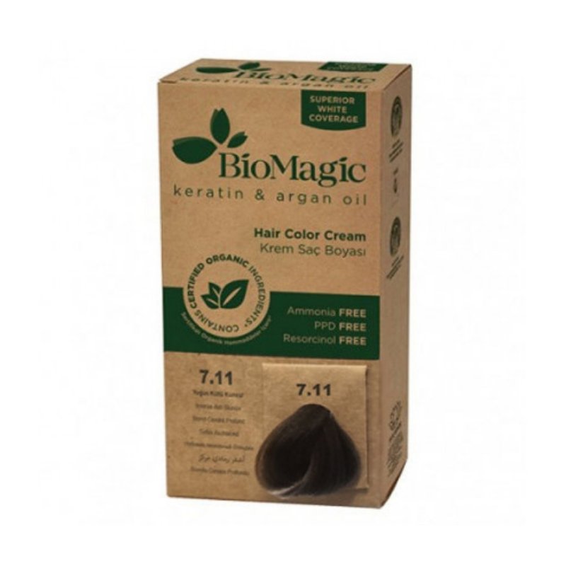 BioMagic Hair Colour Cream - Intense Ash Blonde