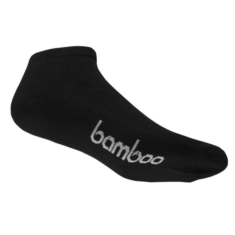Black Bamboo Ankle Socks - Men's 6-10