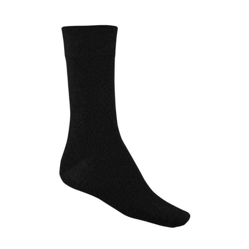 Black Bamboo Dress Socks - Men's 4-6