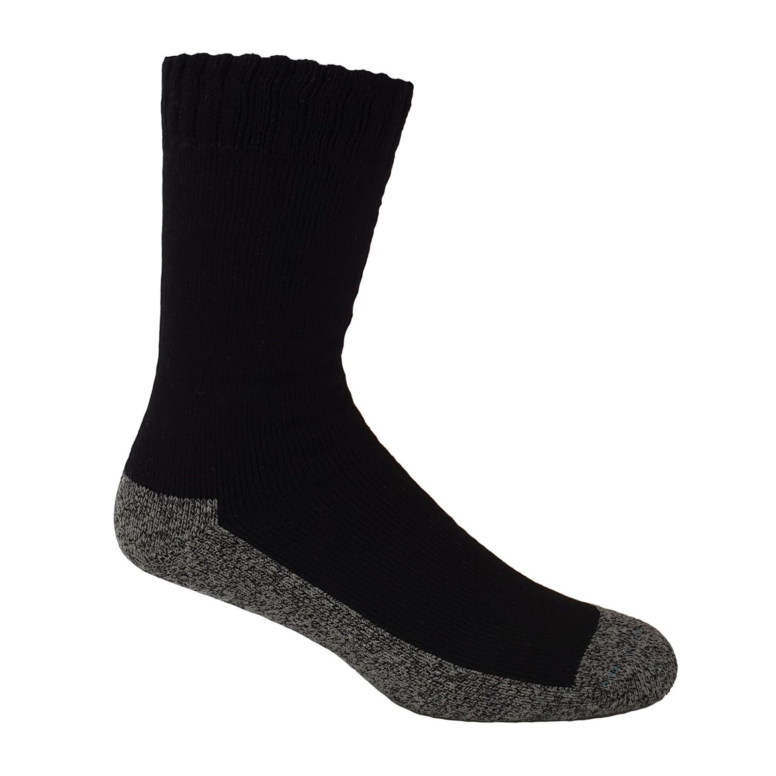 Black Bamboo Work Socks With Charcoal Sole