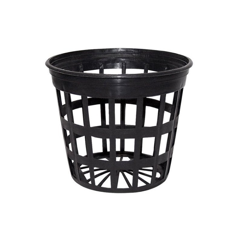 Black Net Pot With Large Holes - 200mm X 150mm