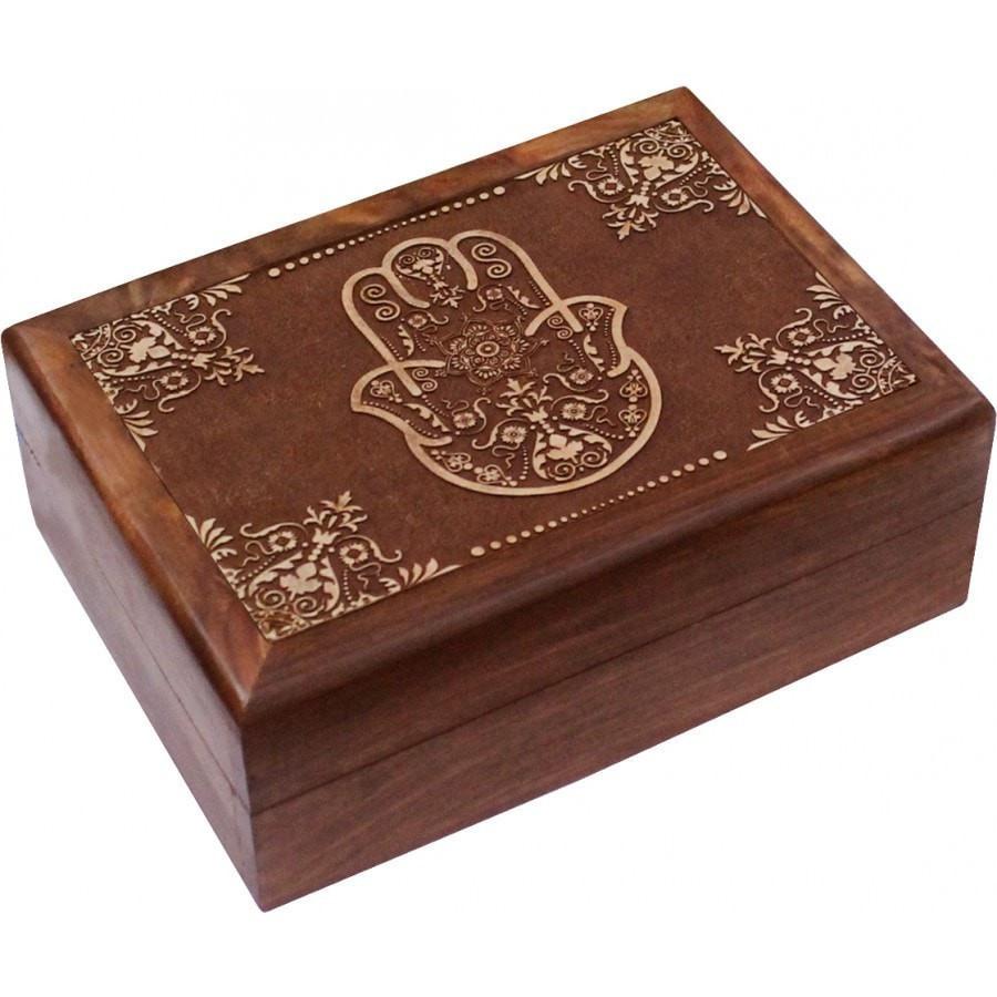 Blessing Hand Carved Wooden Box