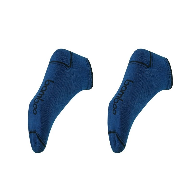 Blue Bamboo Ankle Socks - Men's 6-10