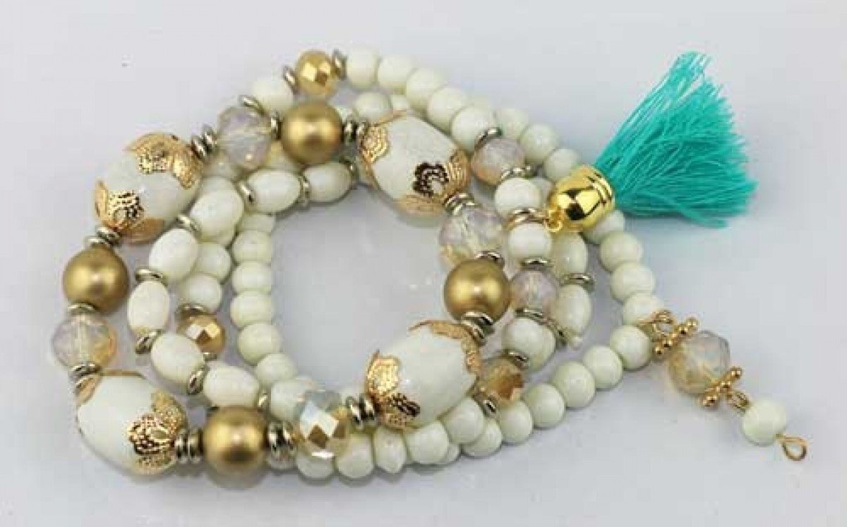 Bracelet Celadon Tassel Set