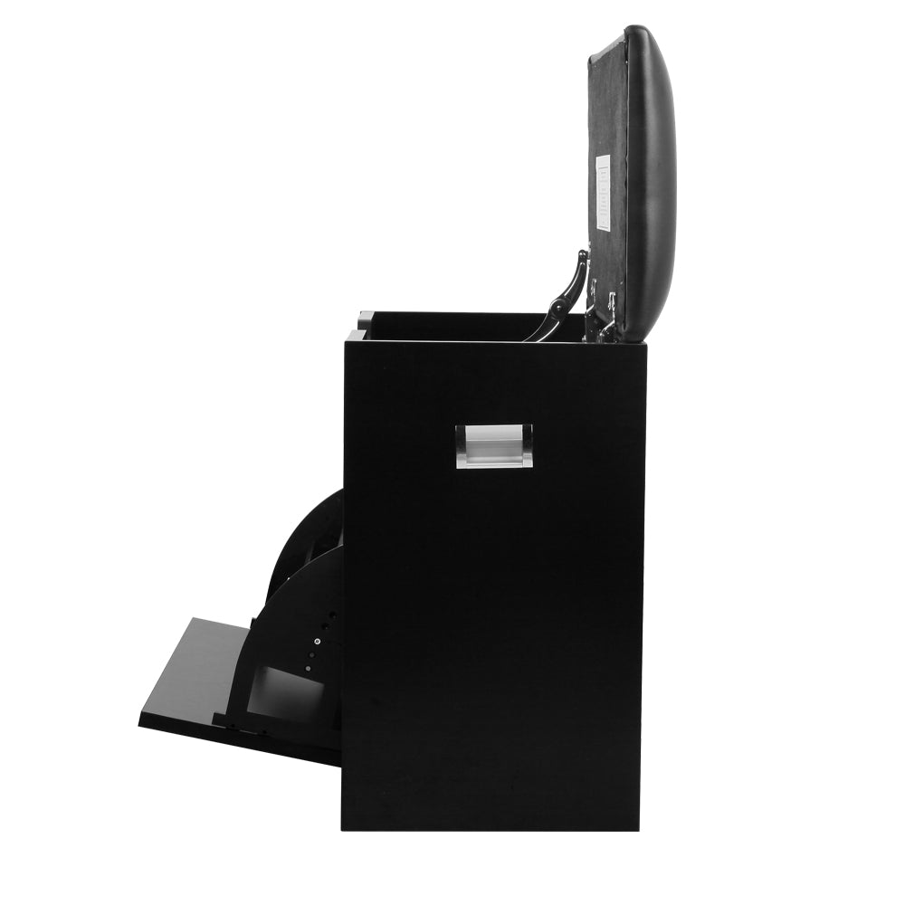 White 15 Pair Shoe Cabinet Bench / Storage Organizer In Black