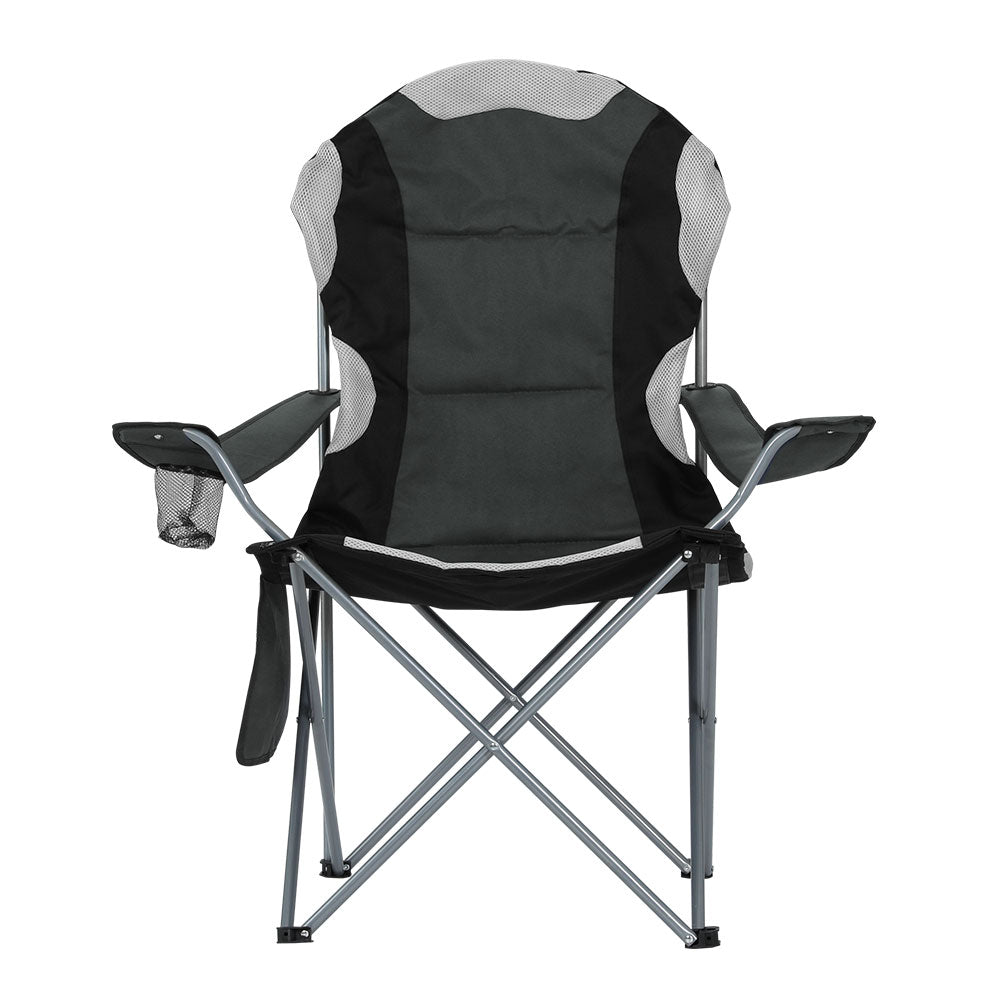 Folding Camping Chairs | 2X | Arm Chair | Portable | Outdoor | Beach | Fishing | BBQ