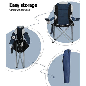 Camping Chairs (2X) | Folding Arm | Portable | Garden/Fishing
