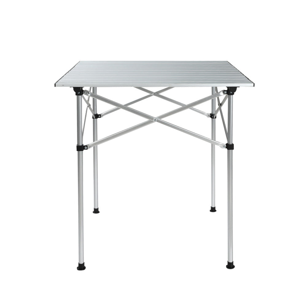 Weisshorn 70CM Roll-Up Aluminum Camping Table | Portable Desk Picnic