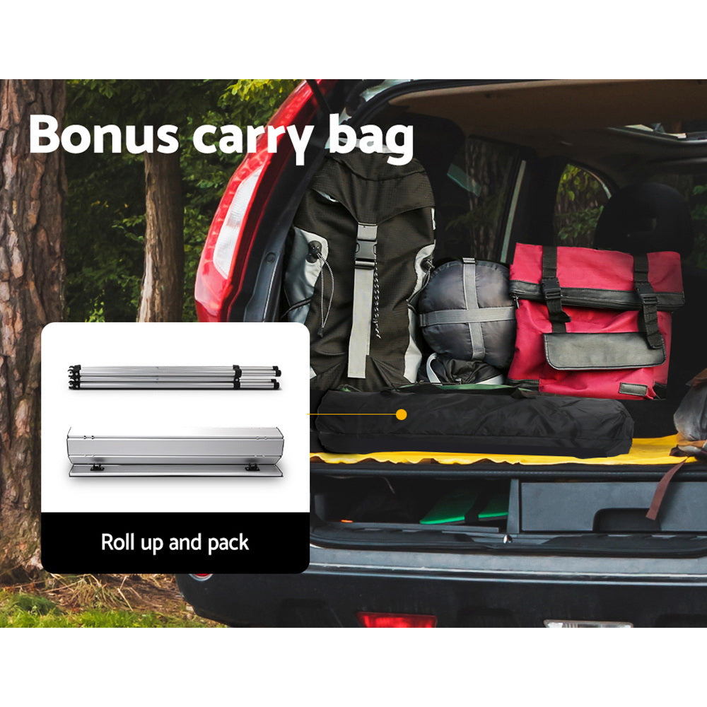 Weisshorn 70CM Roll-Up Aluminum Camping Table | Portable Desk Picnic