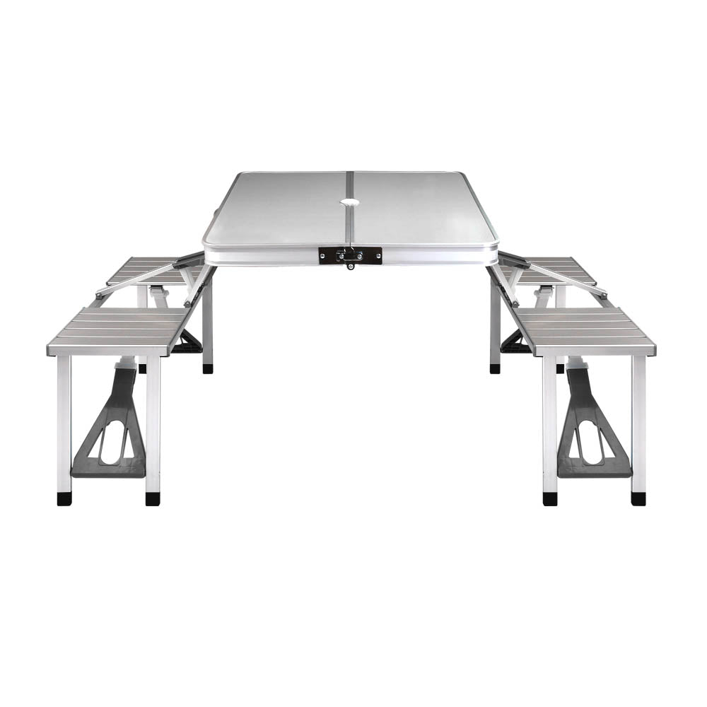 Weisshorn 85CM Folding Aluminum Camping Table | Portable Outdoor Picnic