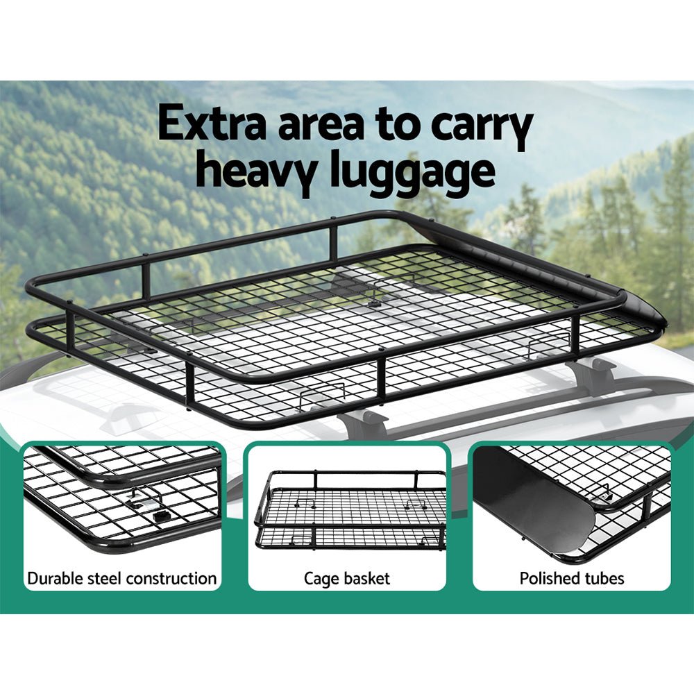 Universal Car Roof Rack Basket | 123 cm | Steel