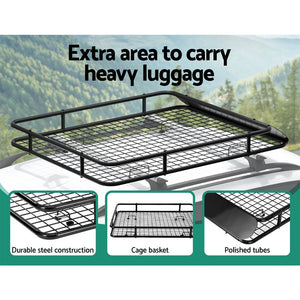 Universal Car Roof Rack Basket | 123 cm | Steel