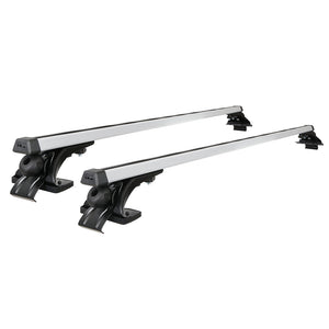 Universal Car Roof Rack Cross Bars, 1450mm Aluminium, 90kg Capacity