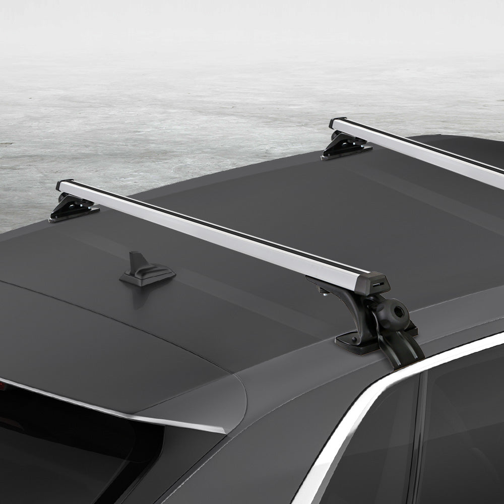 Universal Car Roof Rack Cross Bars, 1450mm Aluminium, 90kg Capacity