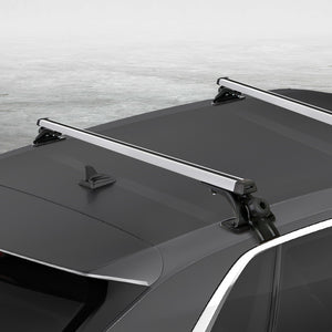 Universal Car Roof Rack Cross Bars, 1450mm Aluminium, 90kg Capacity
