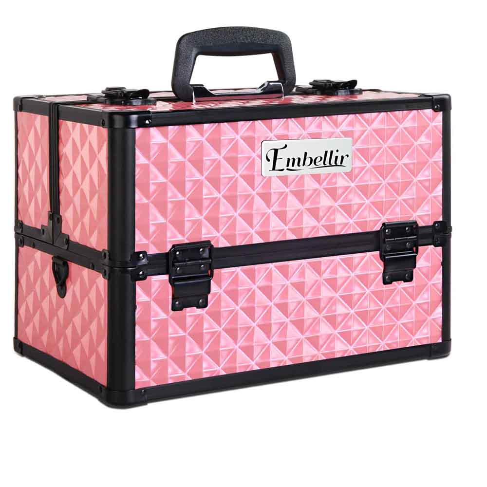 Makeup Case | Embellir Portable Cosmetic Beauty | Diamond Pink