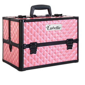 Makeup Case | Embellir Portable Cosmetic Beauty | Diamond Pink