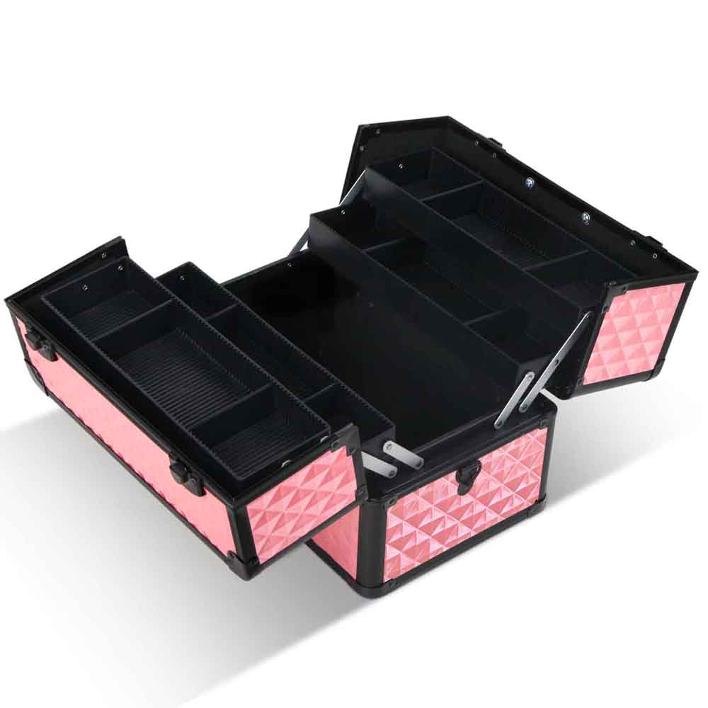 Makeup Case | Embellir Portable Cosmetic Beauty | Diamond Pink