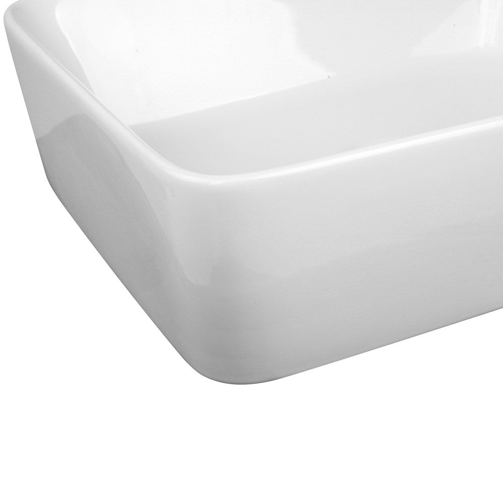 Ceramic Rectangle Sink Bowl | White