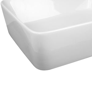 Ceramic Rectangle Sink Bowl | White