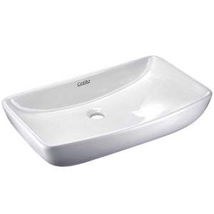 Ceramic Rectangle Sink Bowl | White