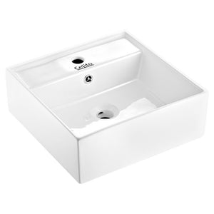 Ceramic Rectangle Sink Bowl - White