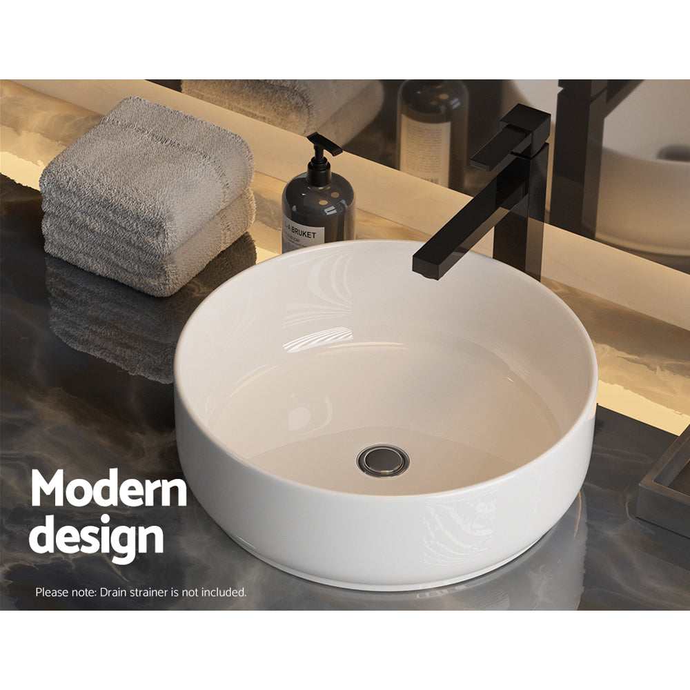 Cefito Bathroom Basin - Ceramic Vanity Above Counter | White Hand Wash