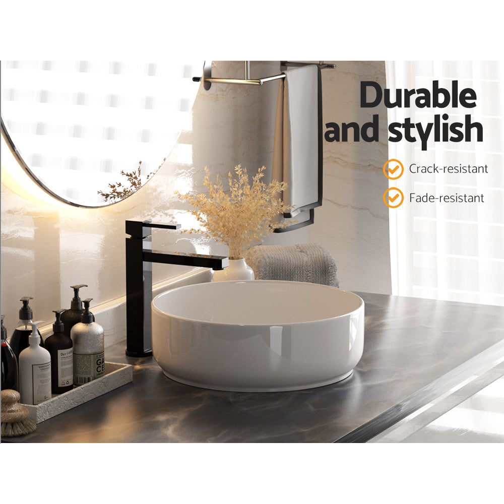 Cefito Bathroom Basin - Ceramic Vanity Above Counter | White Hand Wash
