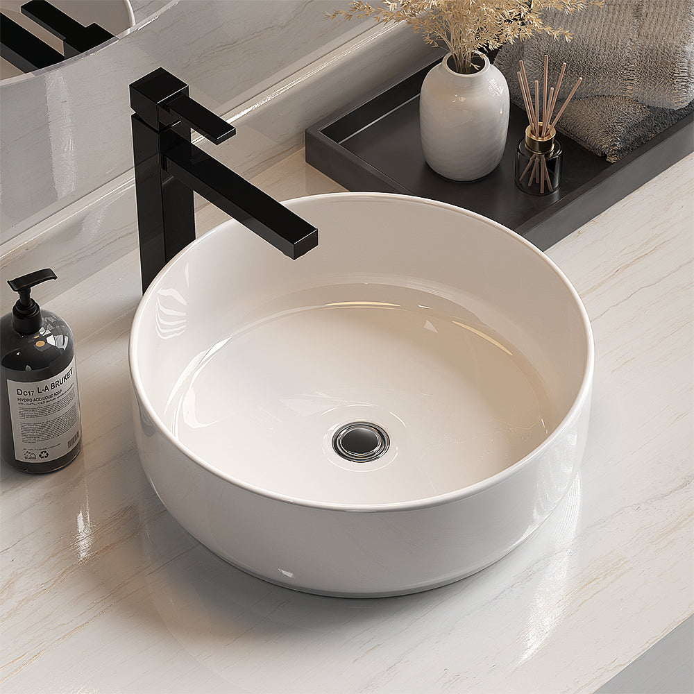 Cefito Bathroom Basin - Ceramic Vanity Above Counter | White Hand Wash