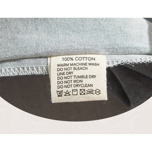 Cosy Club Sheet Set Cotton Sheets Single Blue Dark Grey