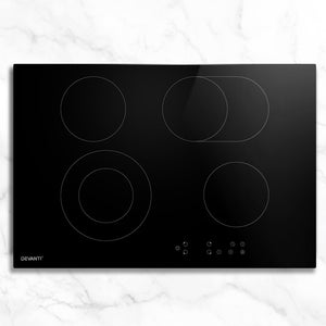 Electric Cooker | 77cm Ceramic Cooktop | 4/6 Burner | Stove Hob | Touch Control